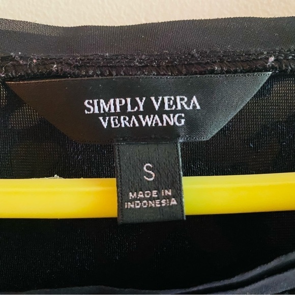 Velvet Burn Out Floral Sheer L/S Curve Hem Fairygoth Whimsigoth Black Navy SMALL - Picture 6 of 6